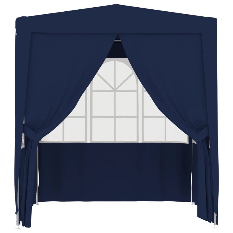 vidaXL Profesionálny párty stan+bočné steny 2,5x2,5 m, modrý 90 g/m²