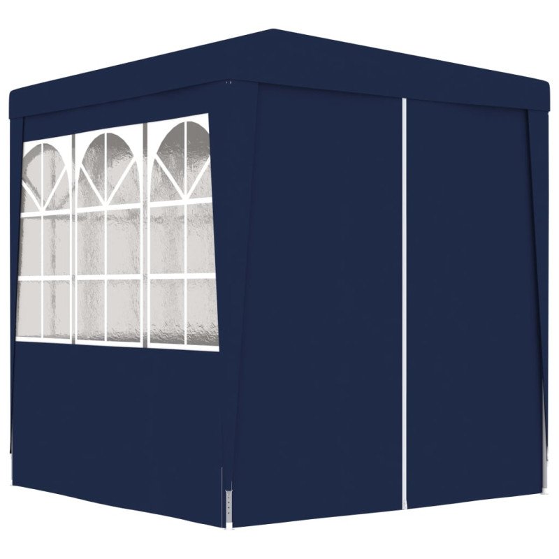 vidaXL Profesionálny párty stan+bočné steny 2,5x2,5 m, modrý 90 g/m²