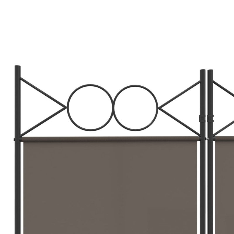vidaXL 5-panelový paraván antracitový 200x220 cm látkový 