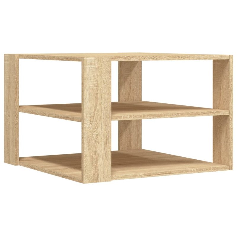 vidaXL Konferenčný stolík dub sonoma 59,5x59,5x40 cm kompozitné drevo