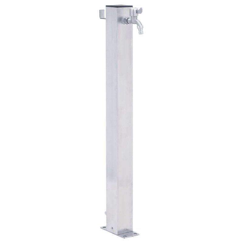 vidaXL Záhradný vodný stĺpik 80 cm nehrdzavejúca oceľ štvorcový