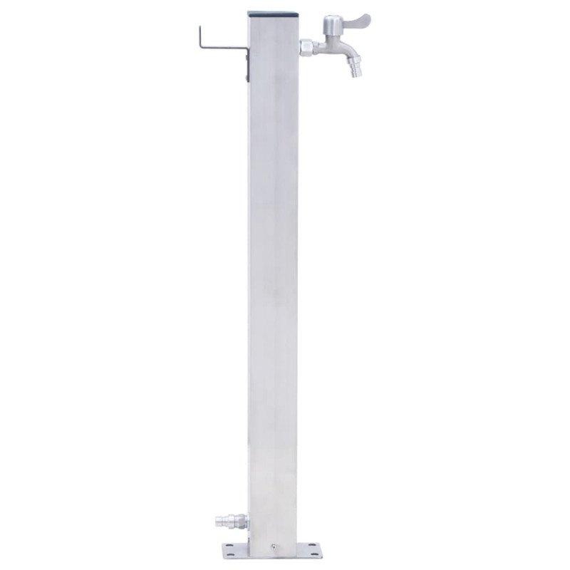 vidaXL Záhradný vodný stĺpik 80 cm nehrdzavejúca oceľ štvorcový