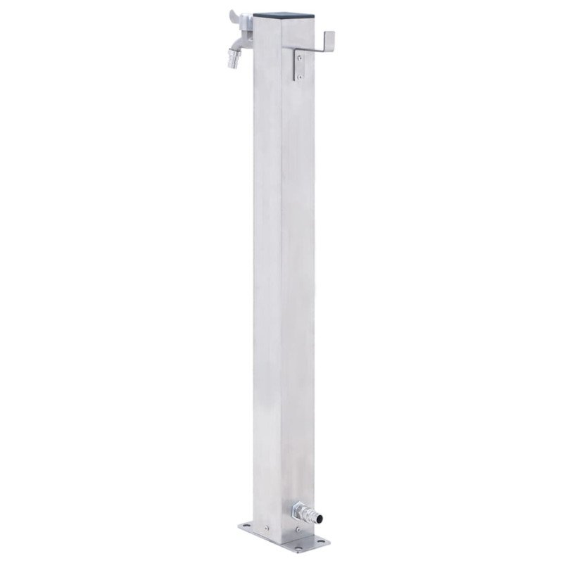 vidaXL Záhradný vodný stĺpik 80 cm nehrdzavejúca oceľ štvorcový