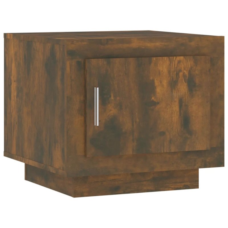vidaXL Konferenčný stolík dymový dub 51x50x45 cm spracované drevo
