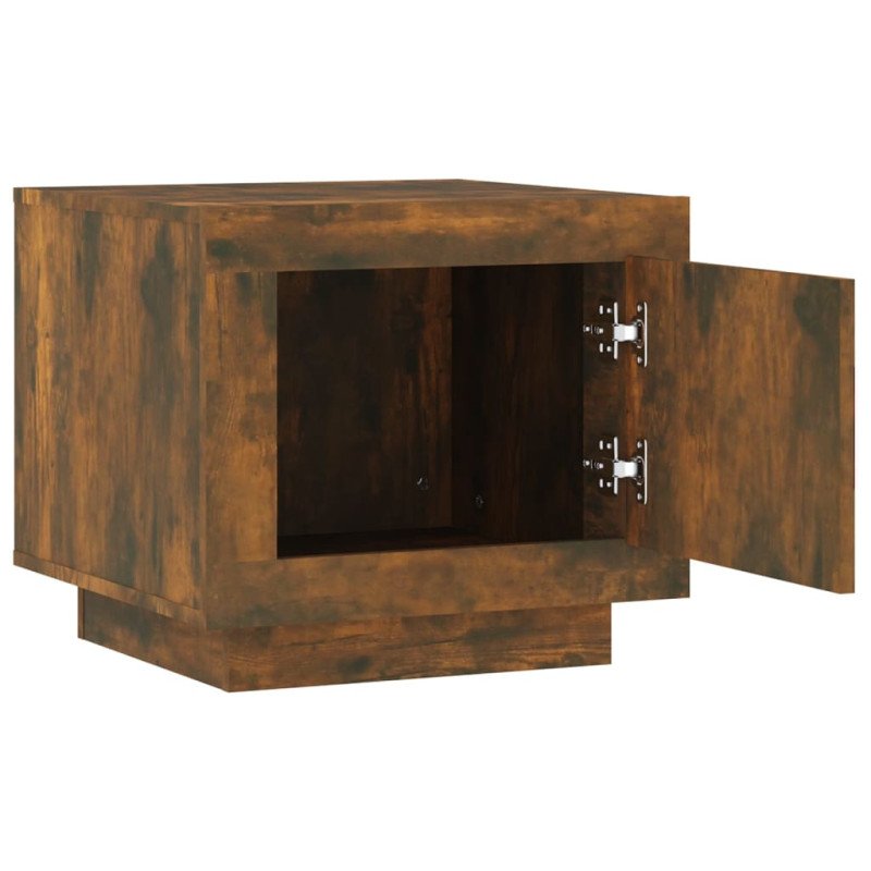 vidaXL Konferenčný stolík dymový dub 51x50x45 cm spracované drevo