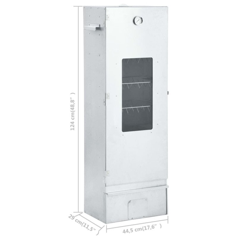 vidaXL Udiareň s 1 kg drevených štiepkov 44,5x29x124 cm