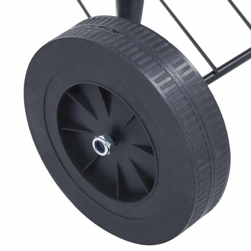 vidaXL Prenosný gril na drevené uhlie s kolieskami 44 cm
