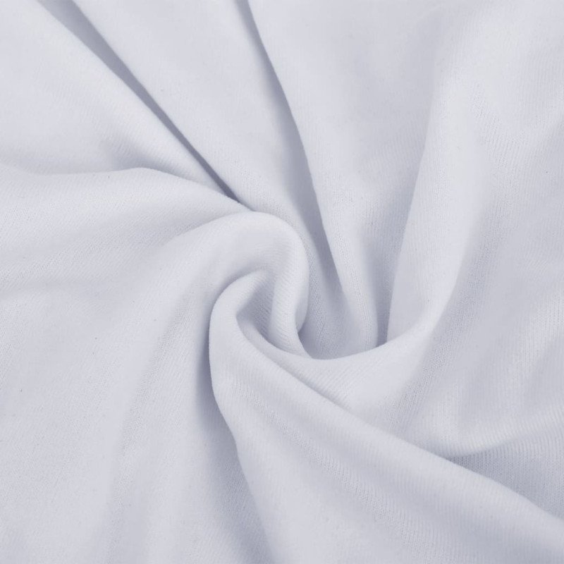 vidaXL Naťahovací poťah na 2-miestnu pohovku biely polyester Jersey