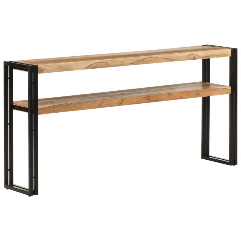 vidaXL Konzolový stolík 150x30x75 cm masívne akáciové drevo