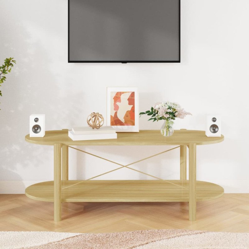 vidaXL Konferenčný stolík 110x48x40 cm spracované drevo