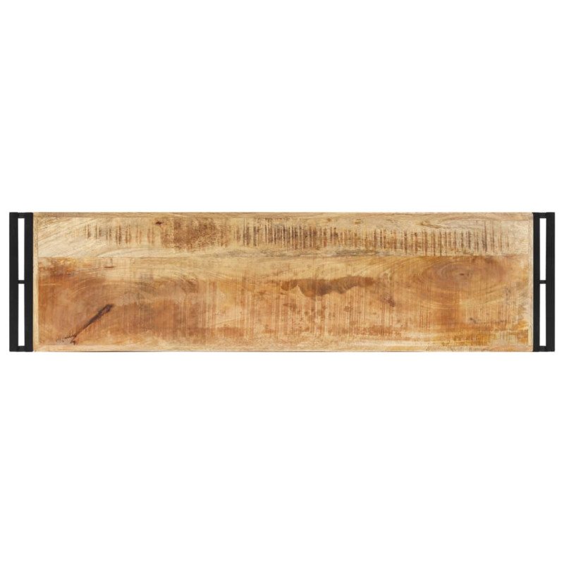vidaXL Konzolový stolík 120x30x75 cm surové mangovníkové drevo