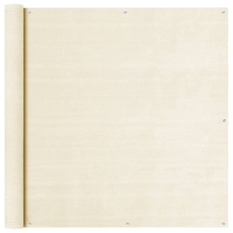 vidaXL Balkónová markíza krémová 120x500 cm HDPE