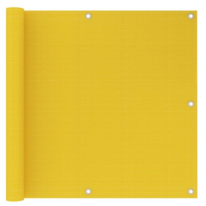 vidaXL Balkónová markíza žltá 90x500 cm HDPE