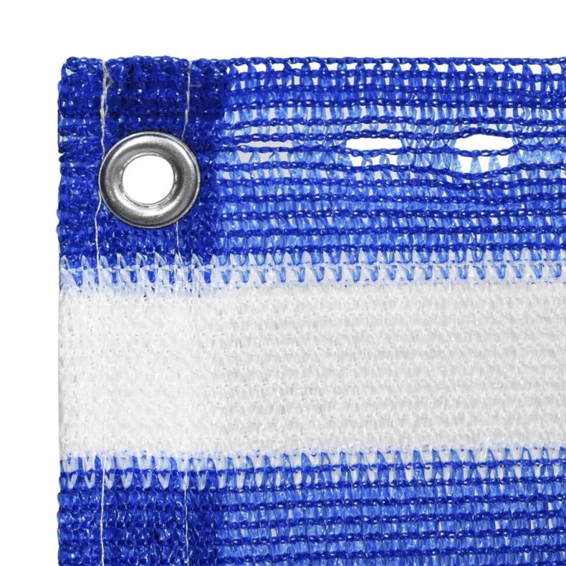 vidaXL Balkónová markíza modrá a biela 90x400 cm HDPE