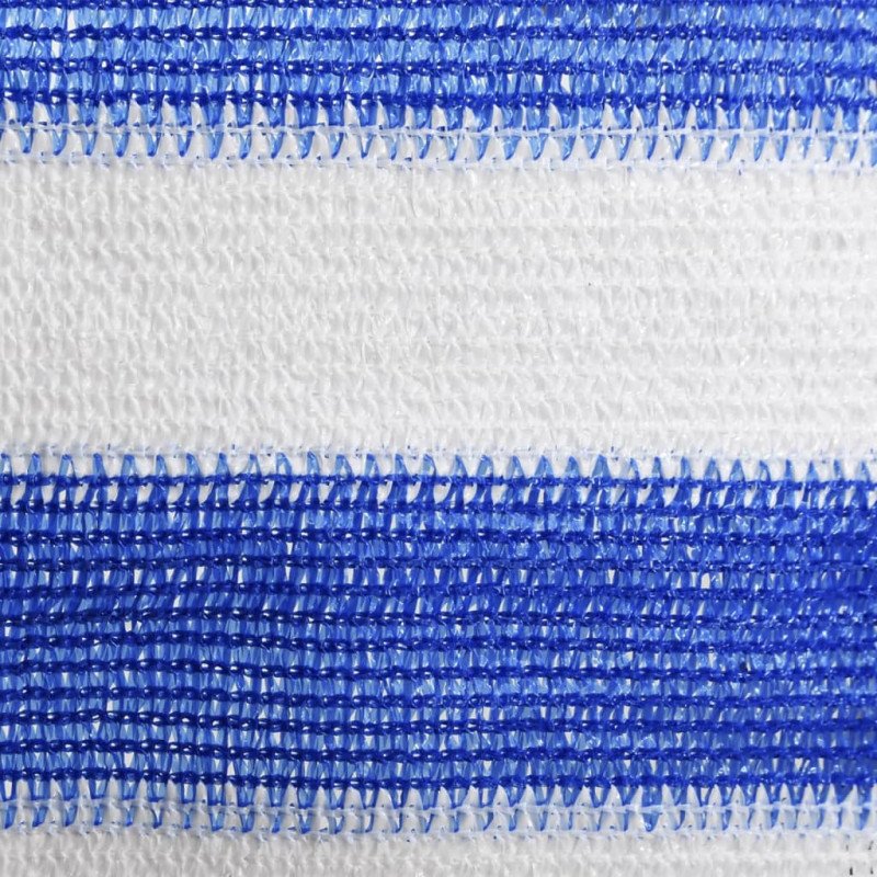vidaXL Balkónová markíza modrá a biela 90x400 cm HDPE