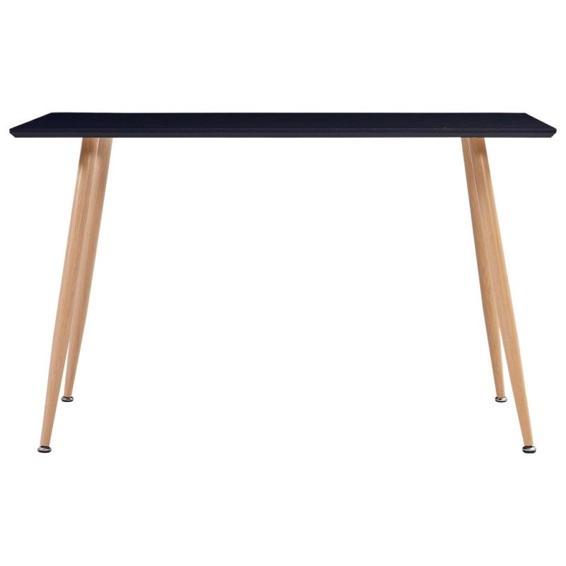 vidaXL Jedálenský stôl, čierno dubový 120x60x74 cm, MDF
