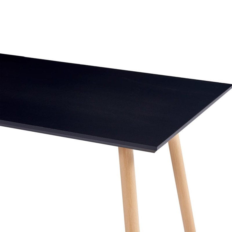 vidaXL Jedálenský stôl, čierno dubový 120x60x74 cm, MDF