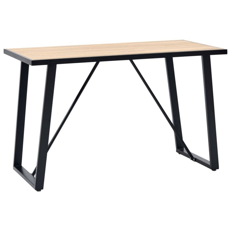 vidaXL Jedálenský stôl, dubová farba 120x60x75 cm, MDF