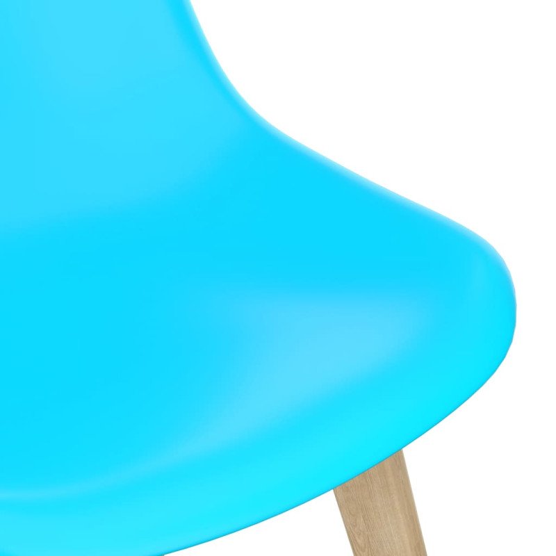 vidaXL Jedálenské stoličky 2 ks modré plast