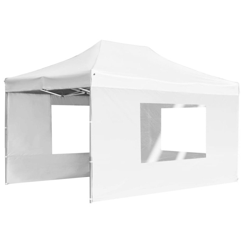 vidaXL Profesionálny skladací stan+steny, hliník 4,5x3 m, biely
