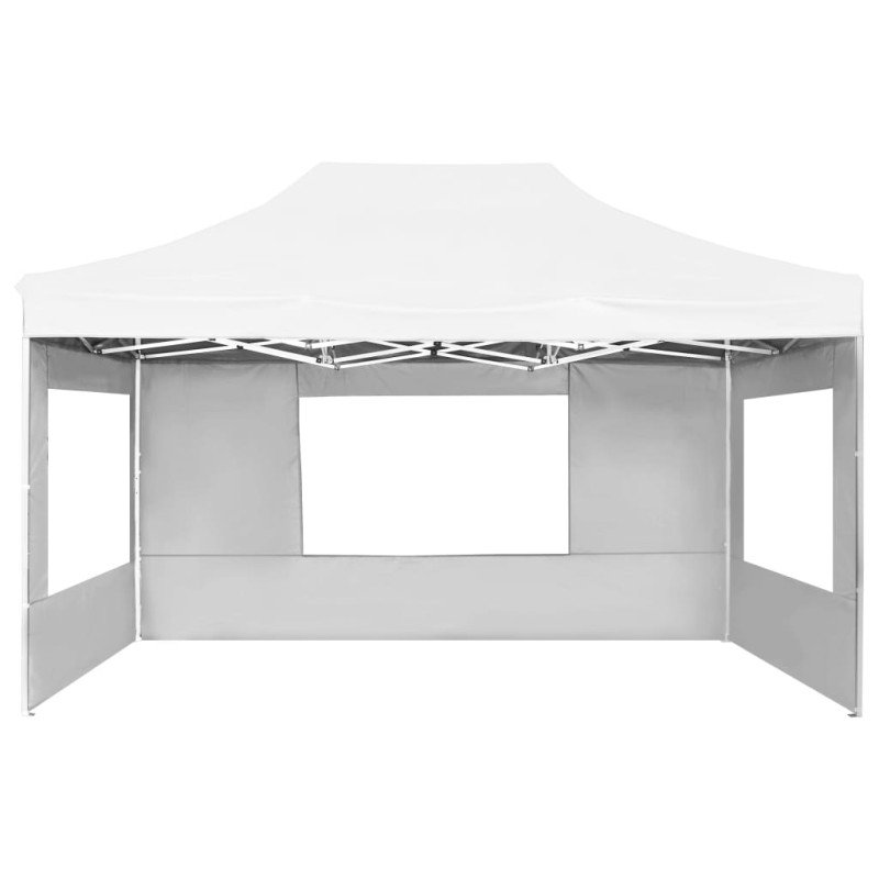 vidaXL Profesionálny skladací stan+steny, hliník 4,5x3 m, biely