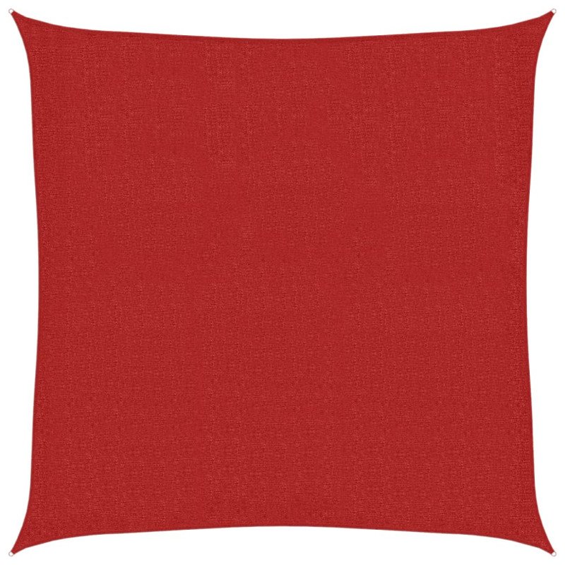 vidaXL Tieniaca plachta 160 g/m², červená 3,6x3,6 m, HDPE