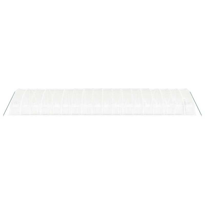 vidaXL Fóliovník s oceľovým rámom biely 108 m² 18x6x2,85 m