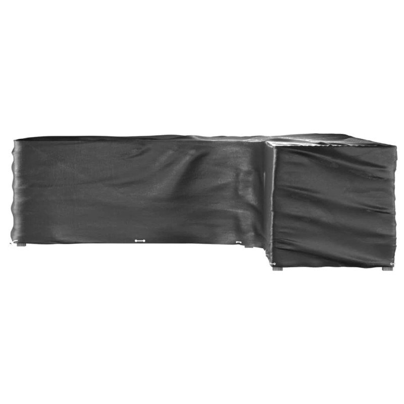 vidaXL Kryty na záhradný nábytok v tvare L 2ks 20 očiek 300x300x90 cm