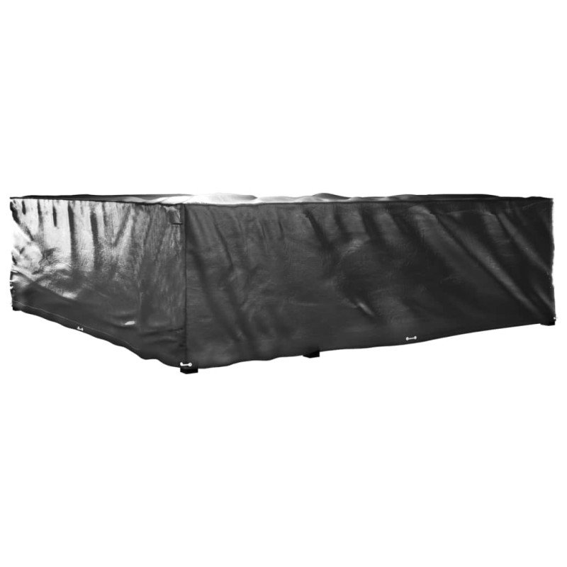 vidaXL Kryty na záhradný nábytok v tvare L 2ks 20 očiek 300x300x90 cm