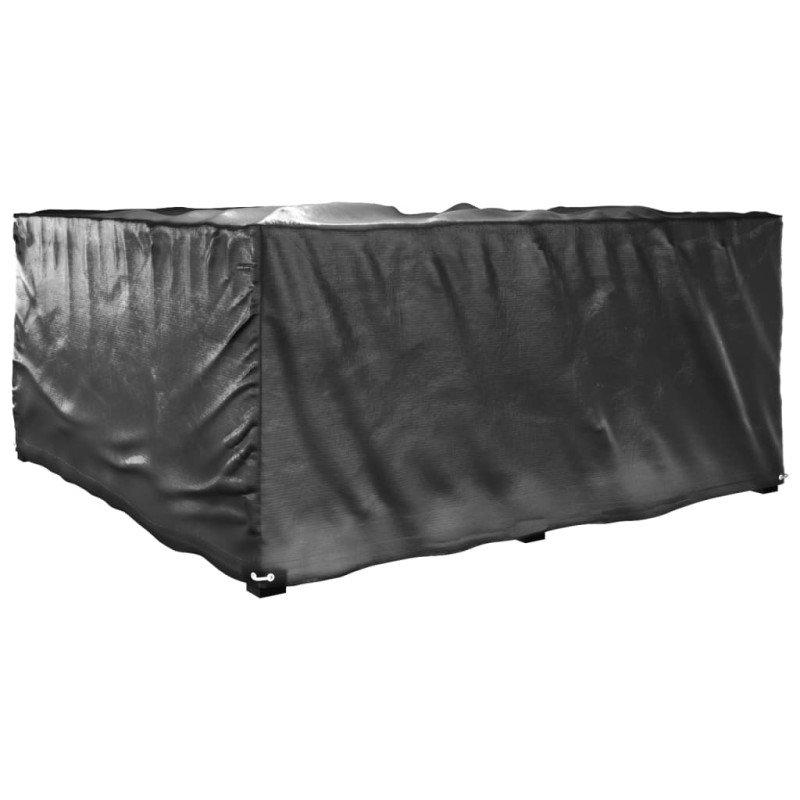 vidaXL Kryty na záhradný nábytok v tvare L 2ks 12 očiek 185x185x90 cm