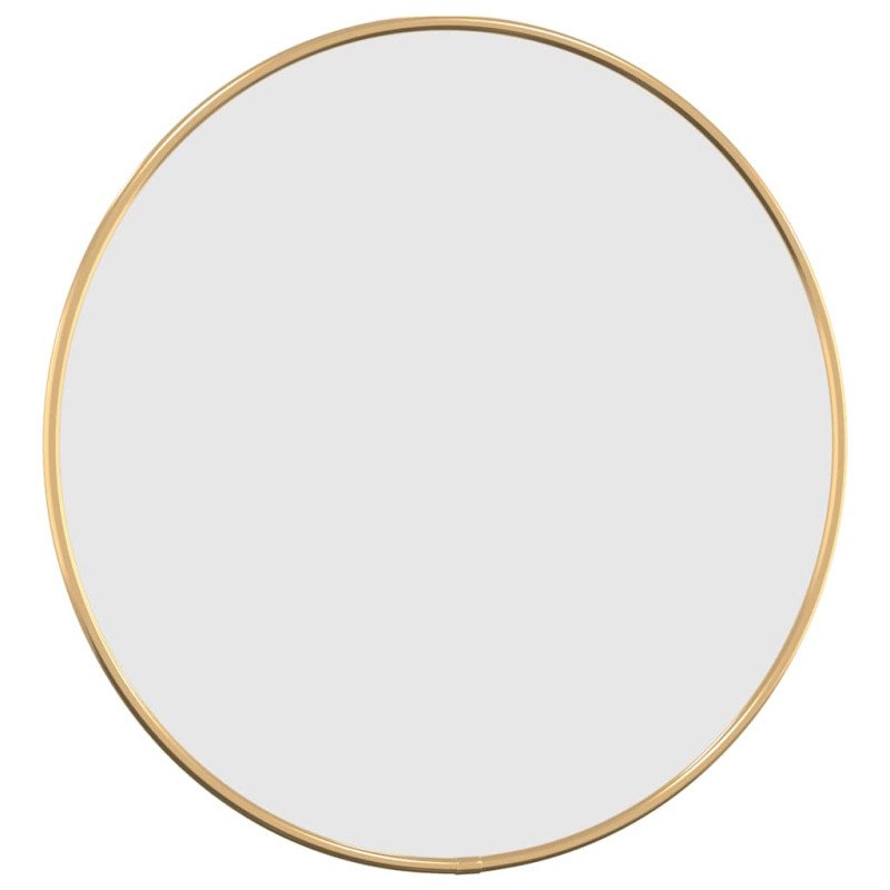 vidaXL Nástenné zrkadlo zlaté Ø 40 cm okrúhle