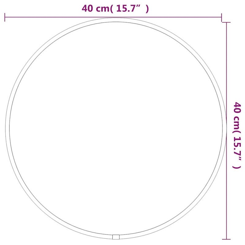 vidaXL Nástenné zrkadlo zlaté Ø 40 cm okrúhle