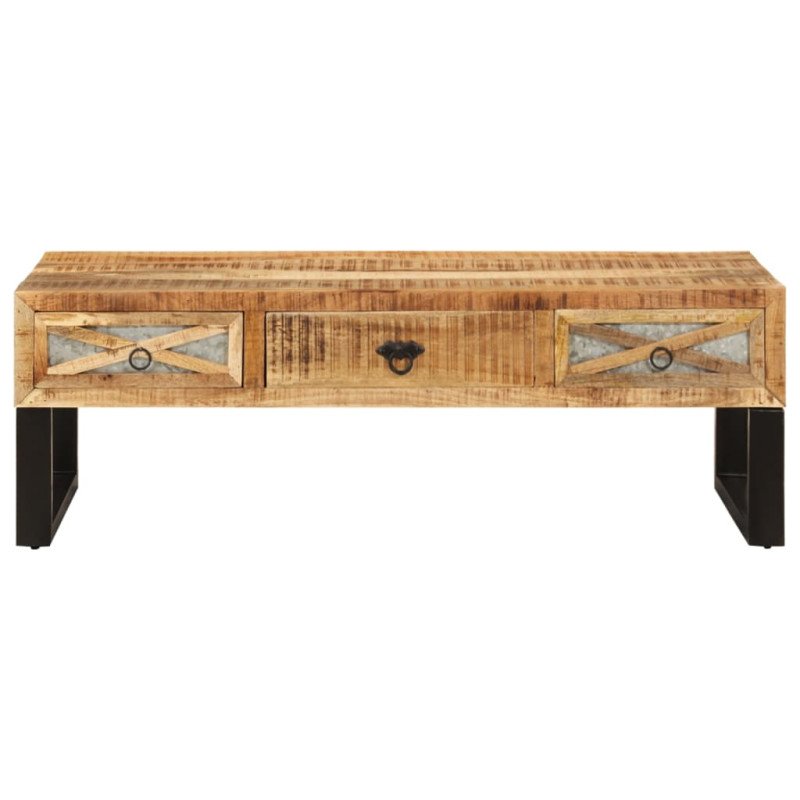 vidaXL Konferenčný stolík 110x50x38 cm masívne mangovníkové drevo
