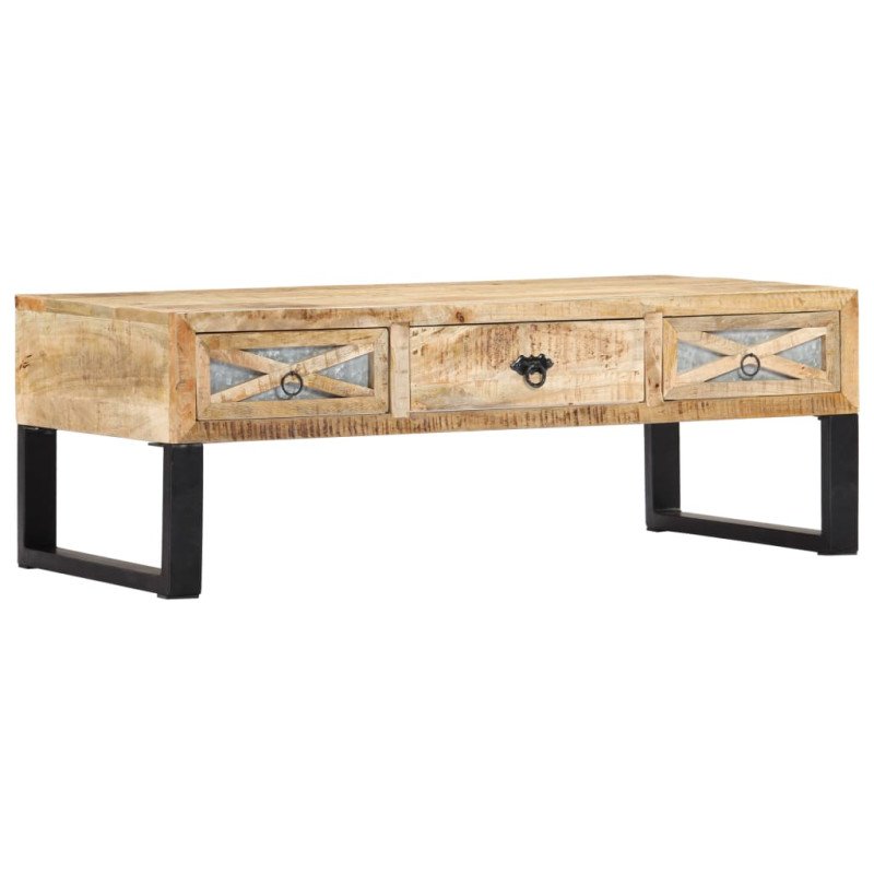 vidaXL Konferenčný stolík 110x50x38 cm masívne mangovníkové drevo