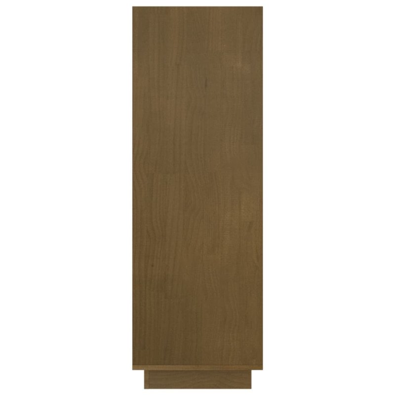 vidaXL Knižnica/deliaca stena medovo-hnedá 80x35x103 cm masívna borovica 