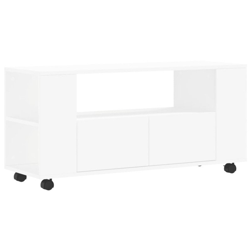 vidaXL TV skrinka biela 102x34,5x43 cm kompozitné drevo