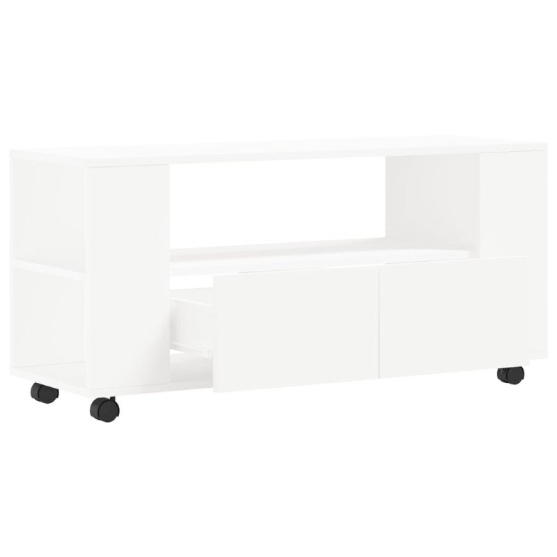 vidaXL TV skrinka biela 102x34,5x43 cm kompozitné drevo