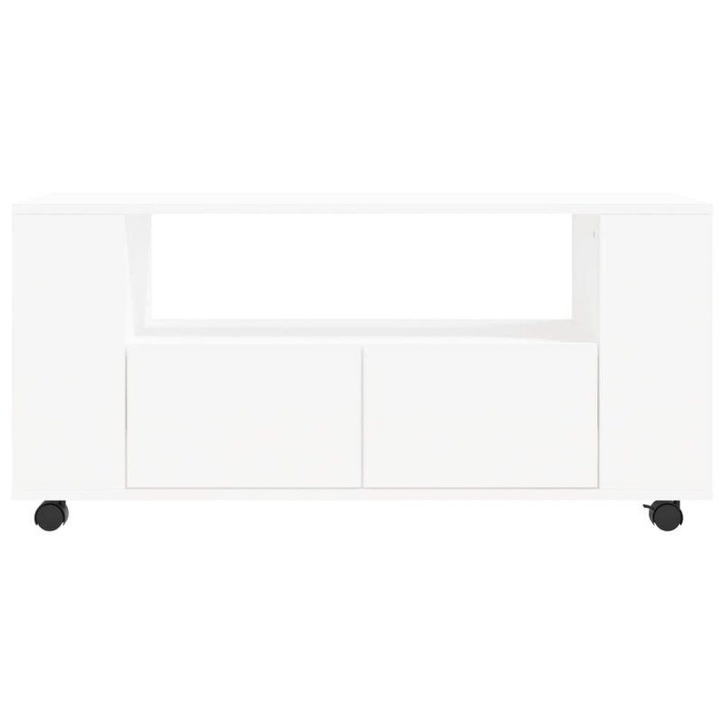 vidaXL TV skrinka biela 102x34,5x43 cm kompozitné drevo