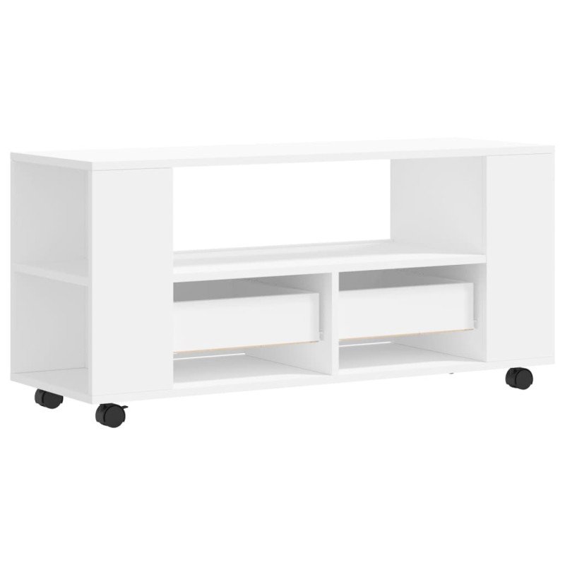 vidaXL TV skrinka biela 102x34,5x43 cm kompozitné drevo