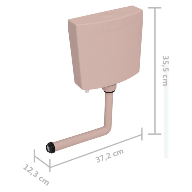 vidaXL WC nádržka so spodným prívodom vody 3/6 l, lososová