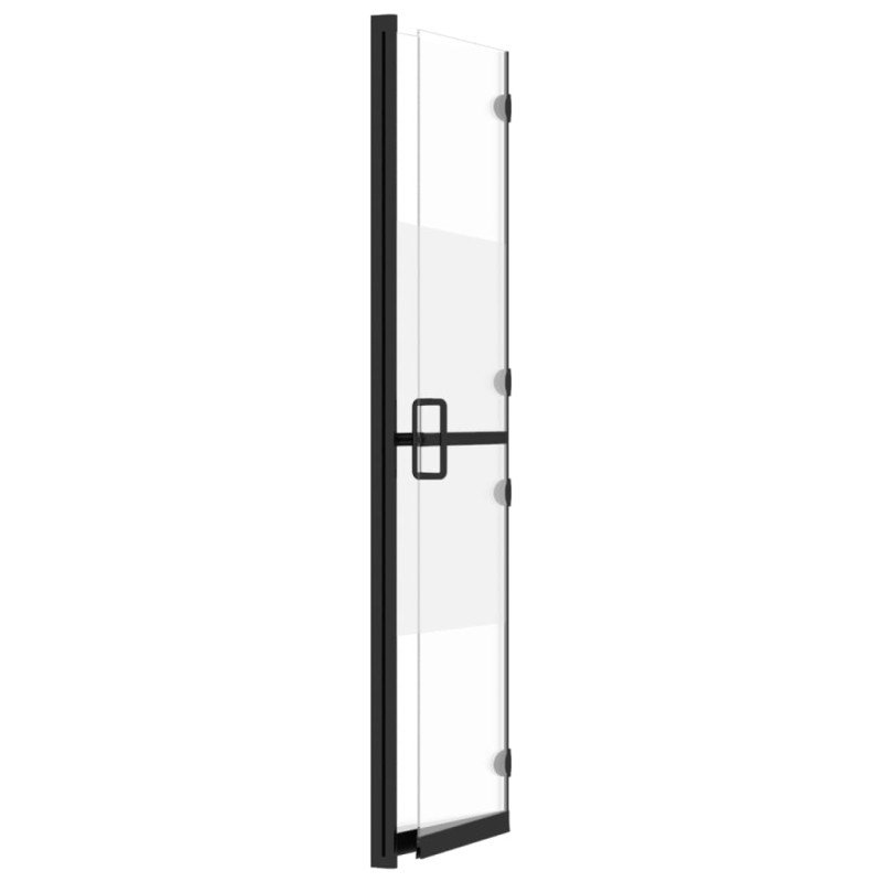 vidaXL Skladacia sprchová zástena polopriehľadné ESG sklo 70x190 cm
