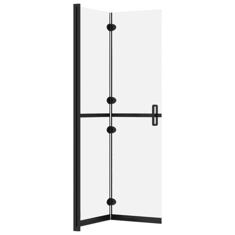 vidaXL Skladacia sprchová zástena nepriehľadné ESG sklo 70x190 cm