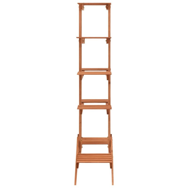 vidaXL Stojan na kvetiny 83x25x132 cm jedľové drevo