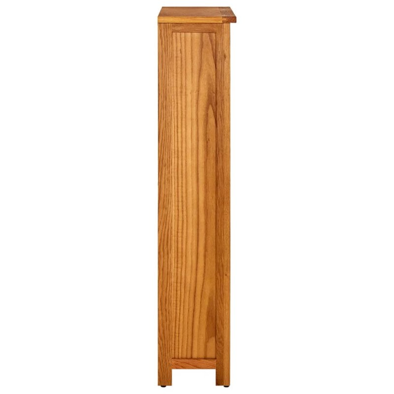 vidaXL Knižnica so 4 policami 70x22x110 cm dubový masív