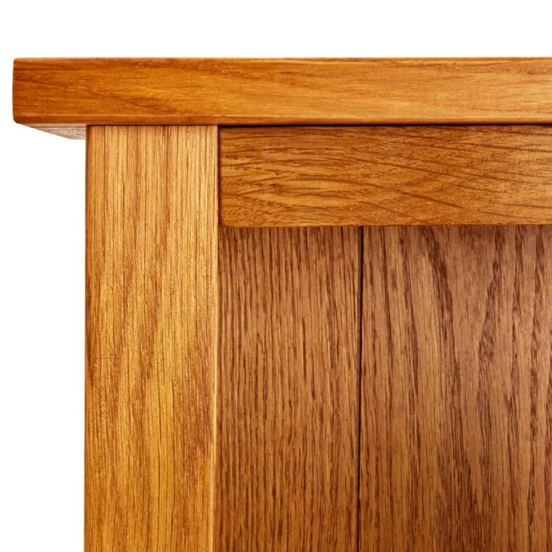 vidaXL Knižnica so 4 policami 70x22x110 cm dubový masív