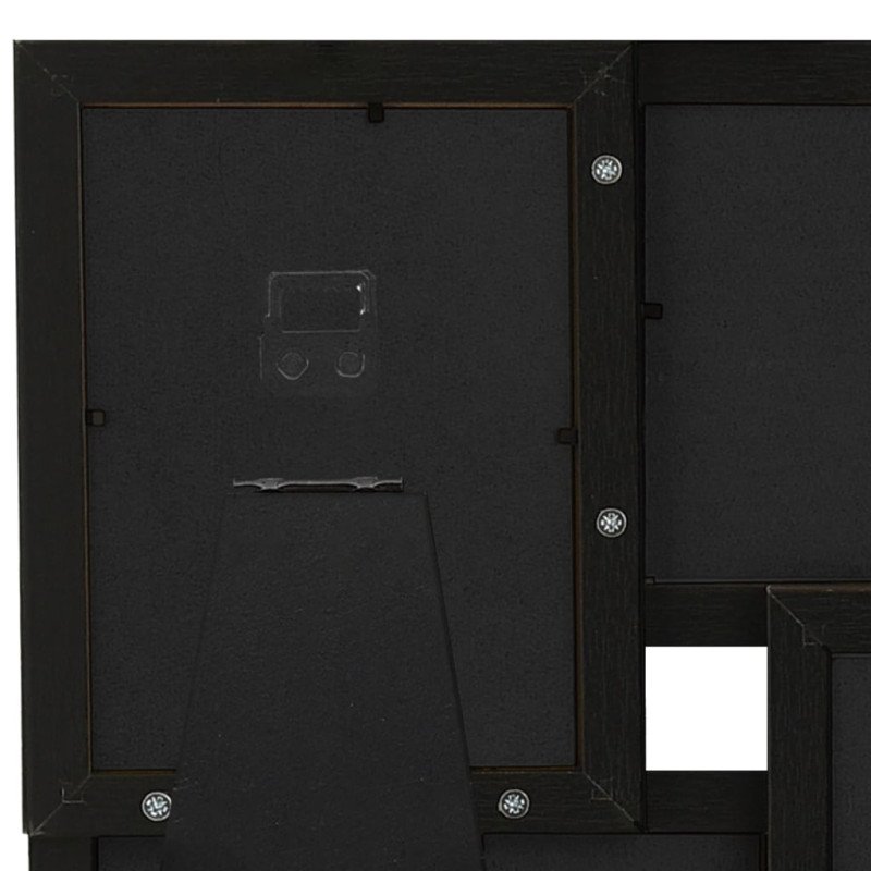 vidaXL Kolážový fotorámik na 4 fotky (10x15 cm) čierny MDF