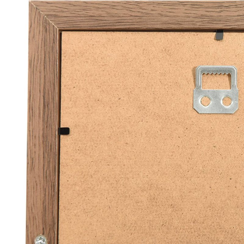 vidaXL Kolážový fotorámik na 10 fotiek (10x15 cm) bledohnedý MDF