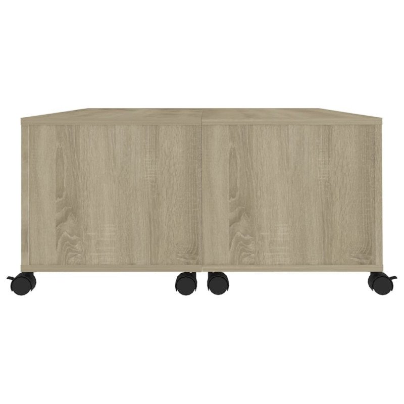 vidaXL Konferenčný stolík dub sonoma 75x75x38 cm drevotrieska