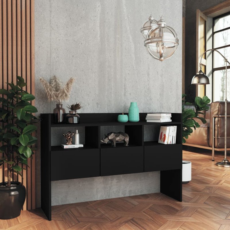 vidaXL Komoda čierna 105x30x70 cm drevotrieska