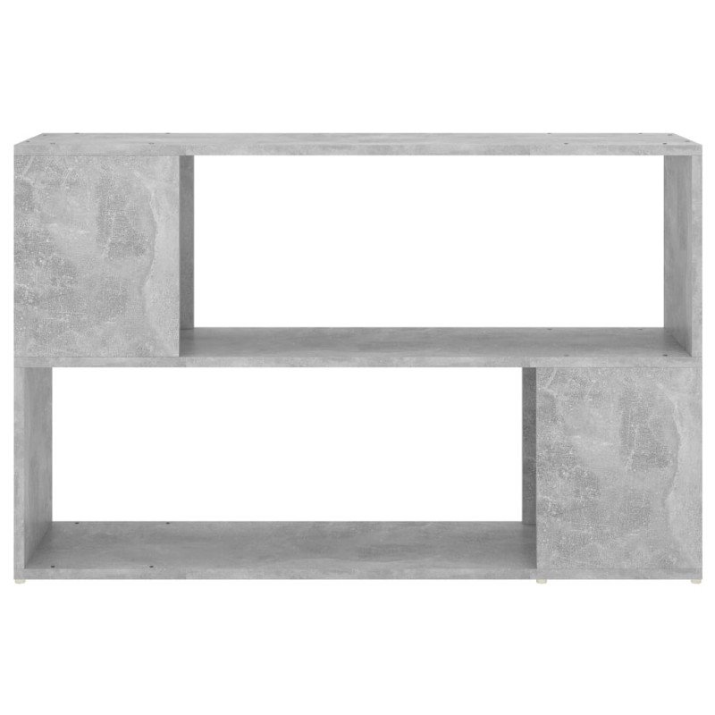 vidaXL Knižnica betónovo-sivá 100x24x63 cm drevotrieska